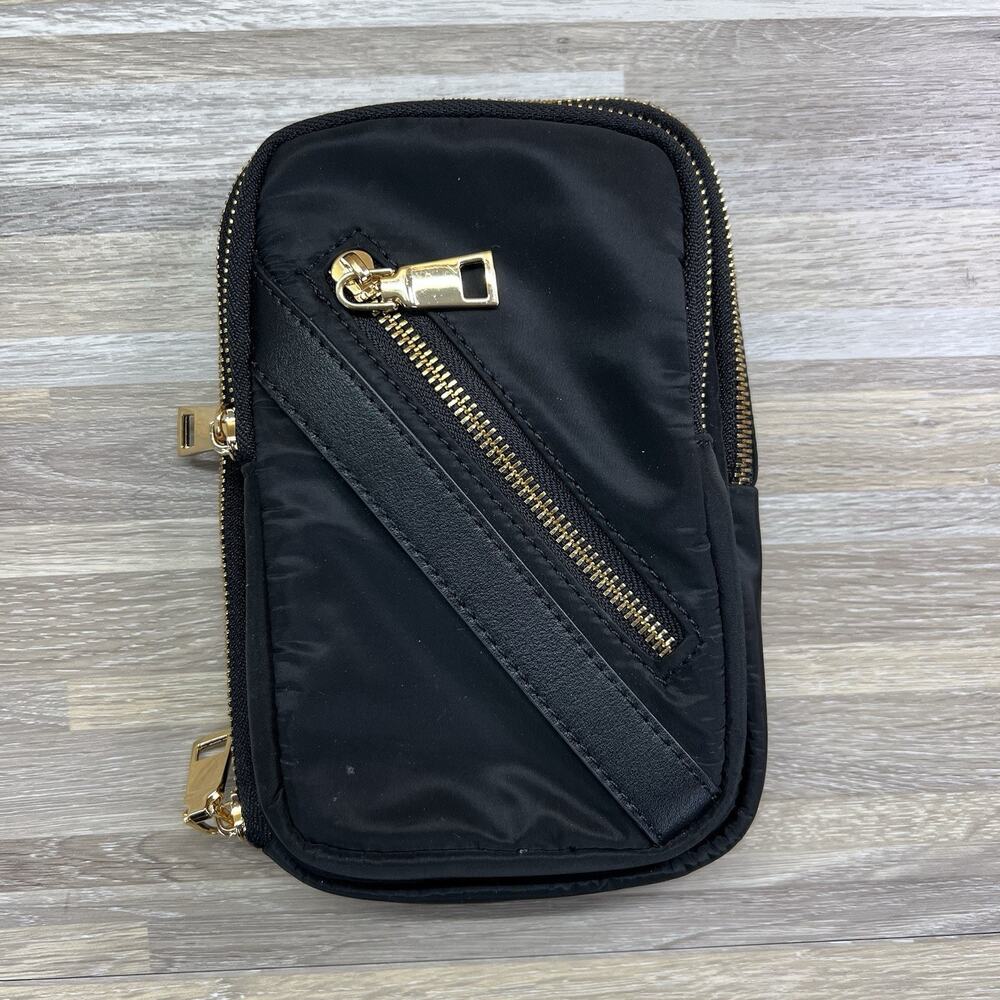 Sol and Selene Black Gold Zipper Makeup Bag Cosmetic Bag Travel Pouch - JL522
